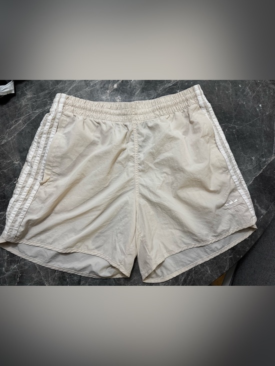 adidas Other - Adidas Men's  Cream with white stripes shorts
